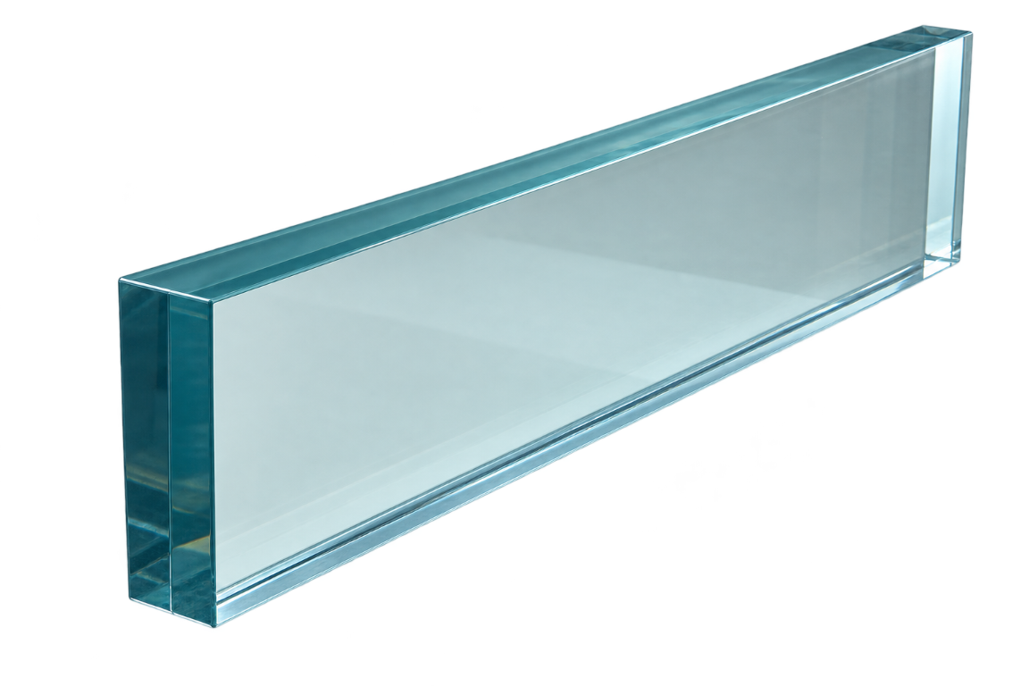 Luxury infinity pool with clear acrylic panel