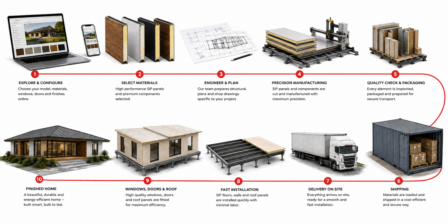 CENLUXE 10-step process from configure to finished home